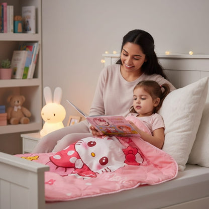 QUILT - BLANKET | COTTON FEATHERLIGHT | 136*106 CM |HELLO KITTY