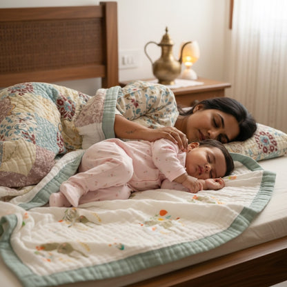 CRINKLE BLANKET | 6 LAYERS | ORGANIC MUSLIN | SPROUT & SNUGGLE