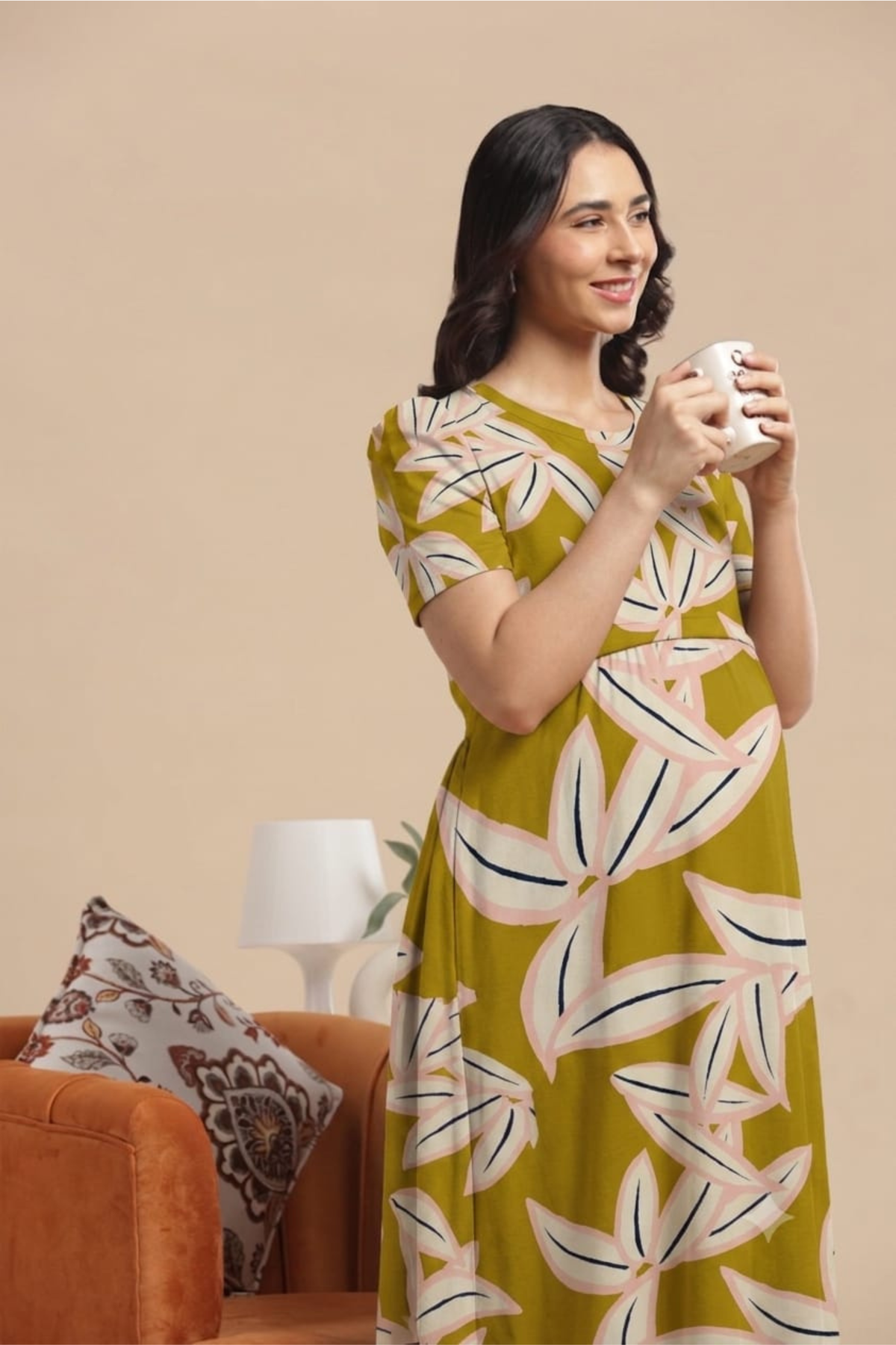 ZIPLESS MATERNITY WEAR | KNITTED COTTON | BUTTERY SOFT | OLIVEA