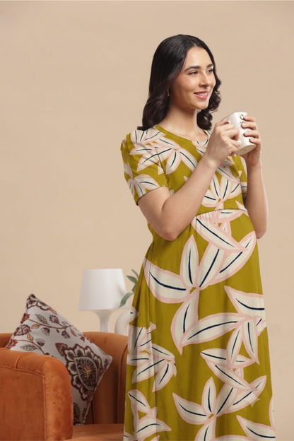 ZIPLESS MATERNITY WEAR | KNITTED COTTON | BUTTERY SOFT | OLIVEA