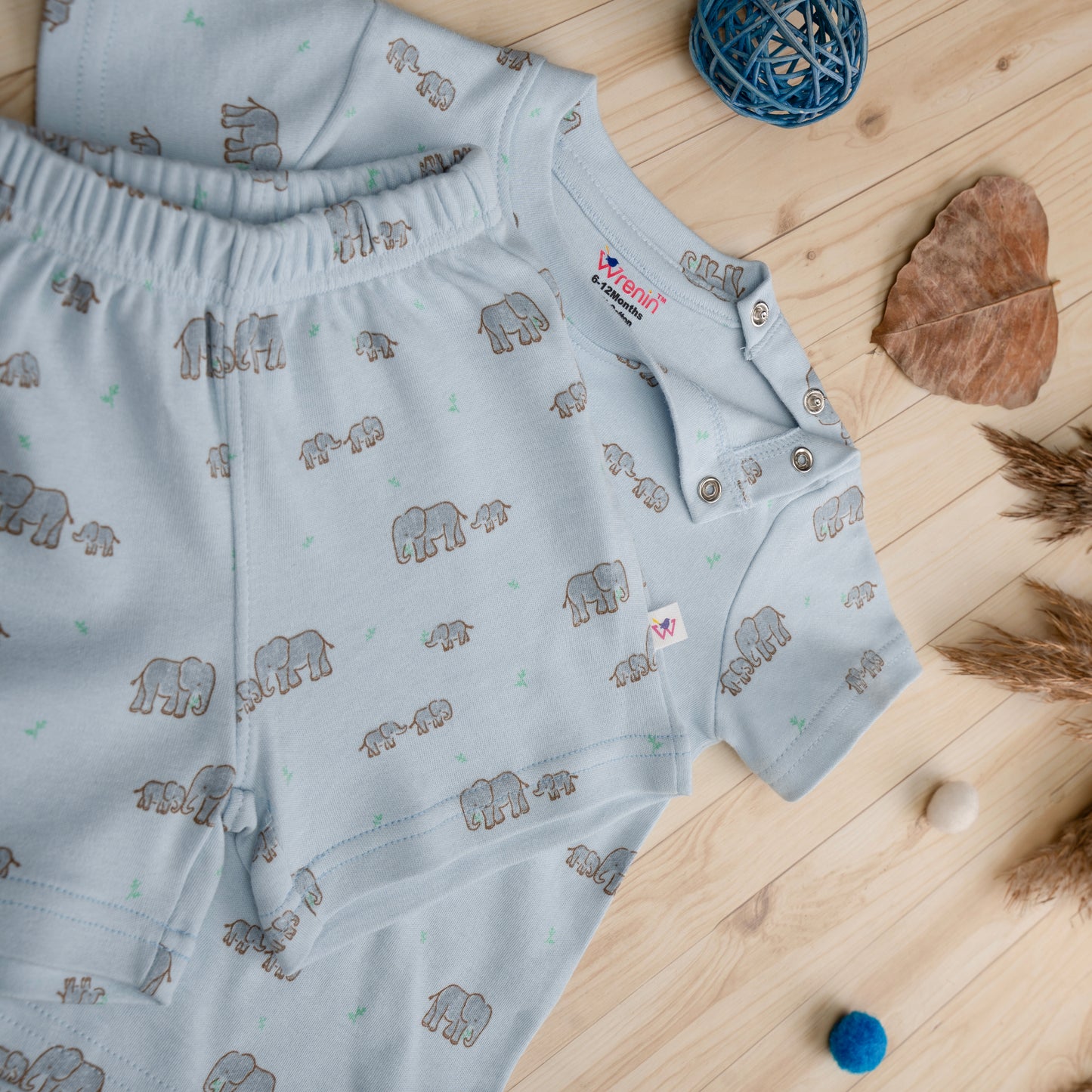 Blue Safari Charm - Coord Set shorts