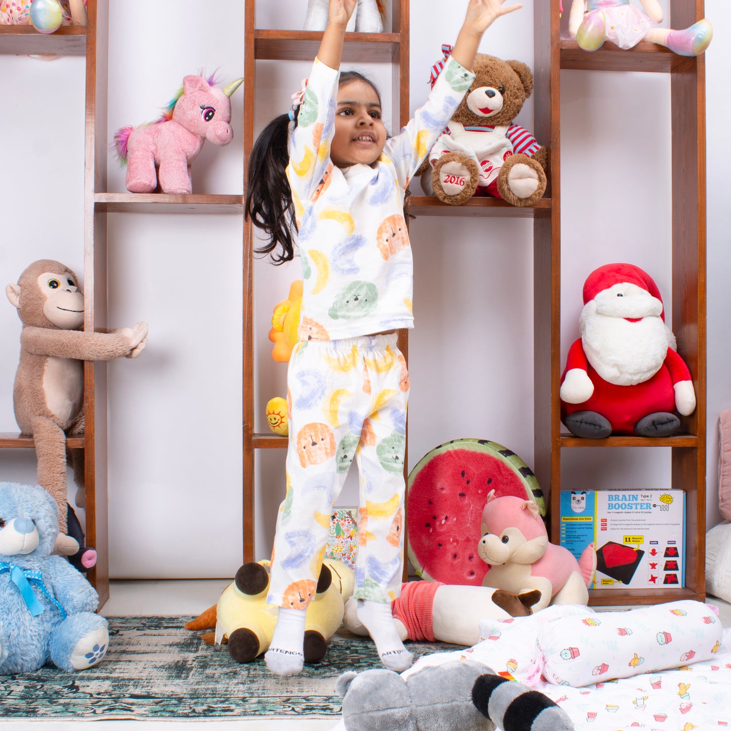Bear & Moon Serenade - Coord Set Full sleeve