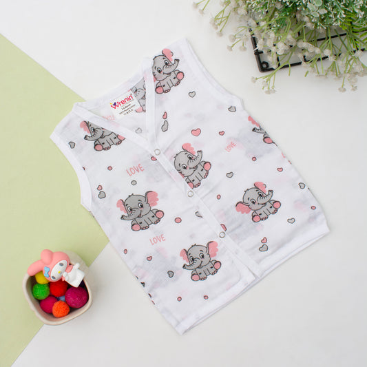 MUSLIN-JABLA BUTTON-Sleeveless-TRUNKS OF LOVE