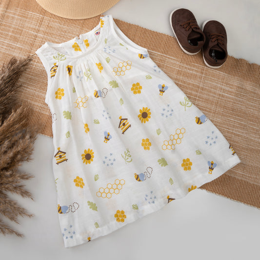 Muslin Frock FrillZip - Sweet Nectar