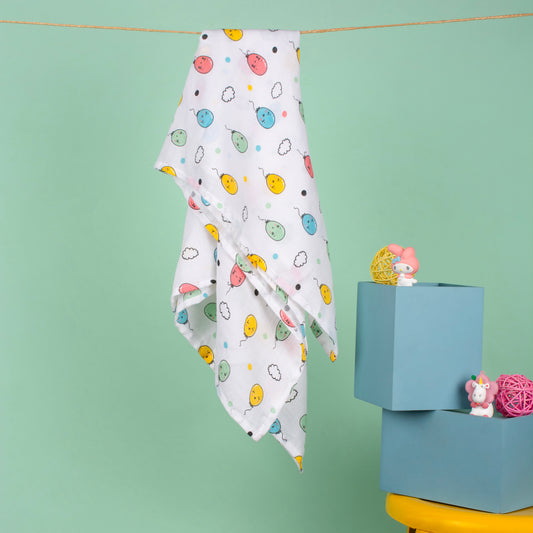 MUSLIN SWADDLE - FLOTING SMILES