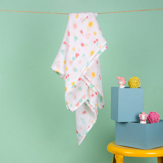 MUSLIN-SWADDLE-HAPPY HORIZONS