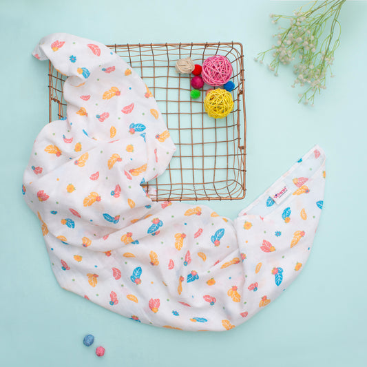 MUSLIN-BATH-TOWEL-LEAFY LULLABY