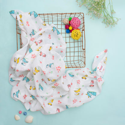 MUSLIN-BATH-TOWEL-DEERLY BELOVED