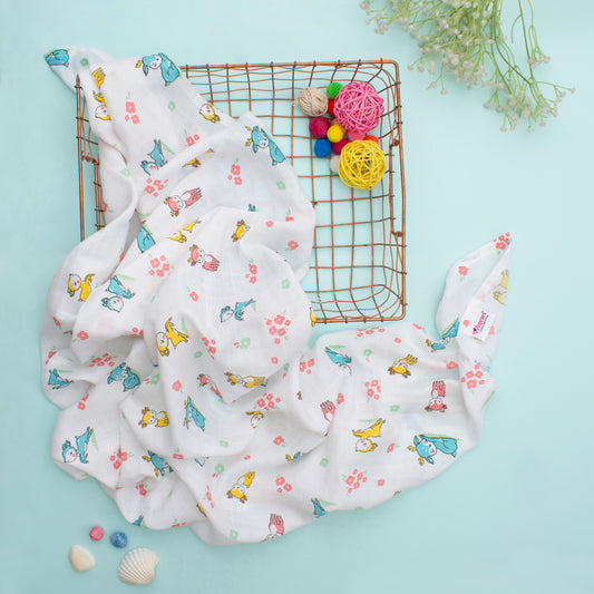 MUSLIN-BATH-TOWEL-DEERLY BELOVED