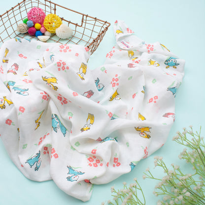 MUSLIN-BATH-TOWEL-DEERLY BELOVED