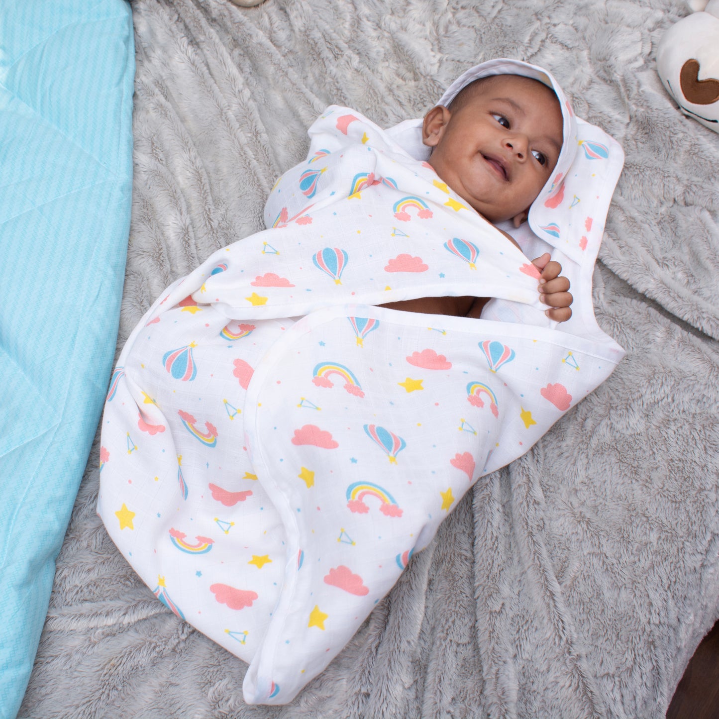 MUSLIN-HOODED-TOWEL-SKY SERENADE