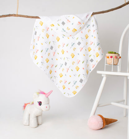 MUSLIN-HOODED-TOWEL-WANDER WHEELS