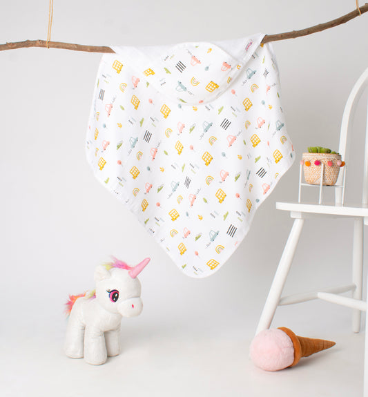 MUSLIN-HOODED-TOWEL-WANDER WHEELS