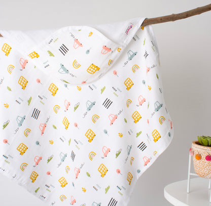 MUSLIN-HOODED-TOWEL-WANDER WHEELS