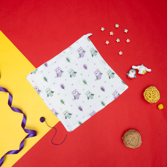 MUSLIN-WIPES WITH LOOP-HOOTIE CUTIES