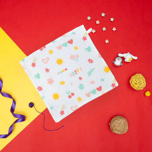 MUSLIN-WIPES WITH LOOP - HAPPY HORIZONS