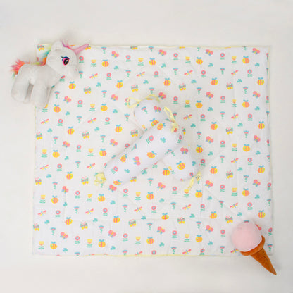 COTTON-QUILTED-MATRESS&BOLSTERS  - POLLINATOR PARADISE