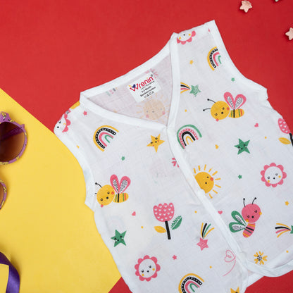 BAMBOO+ORGANIC - MUSLIN-JABLA- FLUTTER & BLOOM