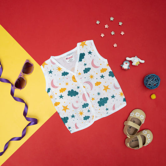 BAMBOO + ORGANIC - MUSLIN - JABLA - CLOUDY TWILIGHT