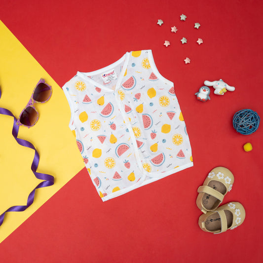 BAMBOO + ORGANIC - MUSLIN - JABLA - FRUIT FRENZY