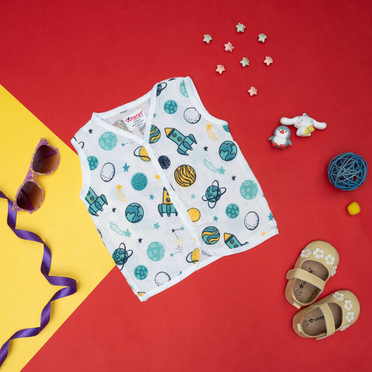 BAMBOO+MUSLIN-JABLA - SPACE CADET