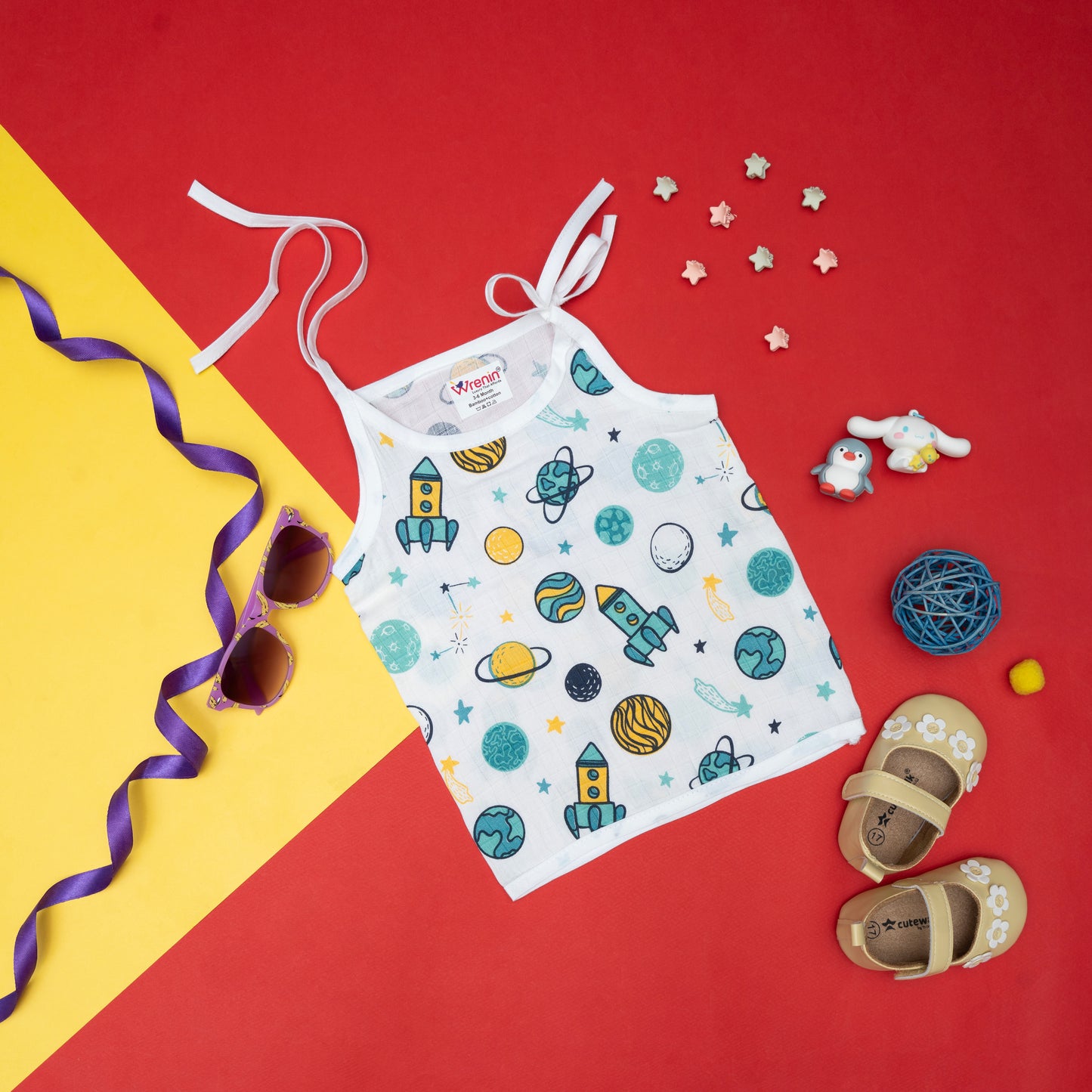 BAMBOO + ORGANIC - MUSLIN - JABLA KNOT - SPACE CADET