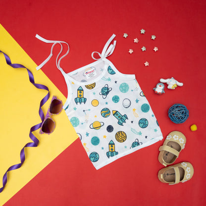 BAMBOO + ORGANIC - MUSLIN - JABLA KNOT - SPACE CADET