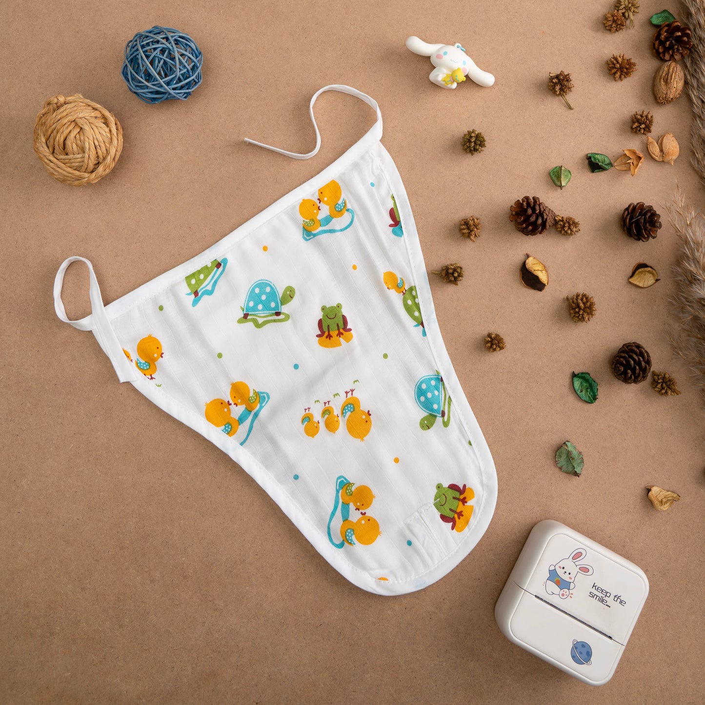 BAMBOO + ORGANIC - MUSLIN - NAPPY - HOP & SPLASH