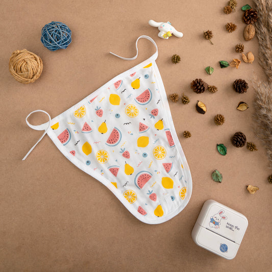 BAMBOO + ORGANIC - MUSLIN - NAPPY - FRUIT FRENZY