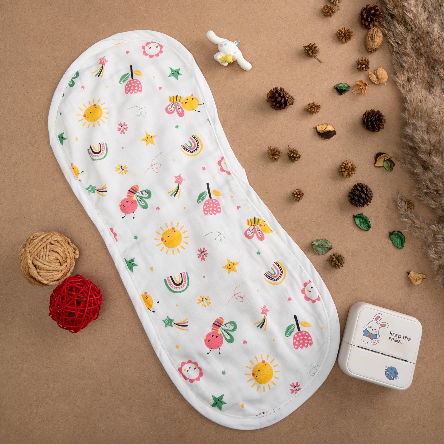 BAMBOO + ORGANIC - MUSLIN - BURP CLOTH - FLUTTER & BLOOM