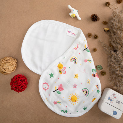 BAMBOO + ORGANIC - MUSLIN - BURP CLOTH - FLUTTER & BLOOM