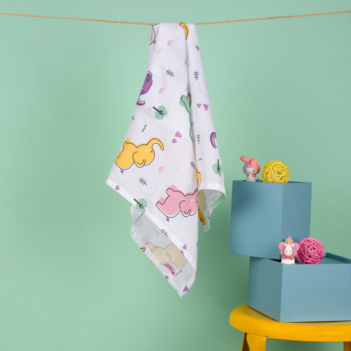 MUSLIN Towel - Happy Tuskers