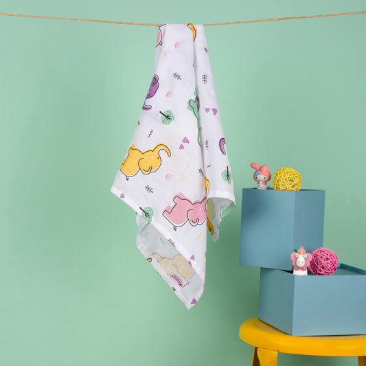 MUSLIN Towel - Happy Tuskers