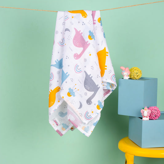Muslin Swaddle - Starlit Dino Dreams
