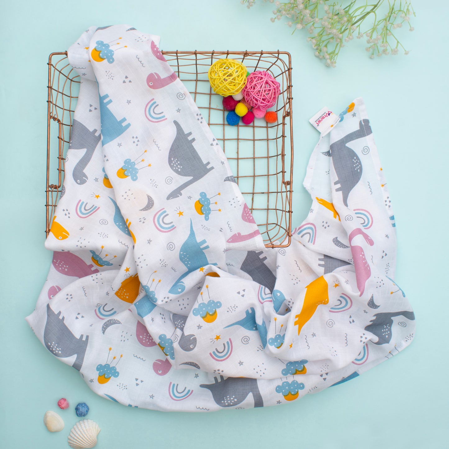 MUSLIN Towel - Starlit Dino Dreams