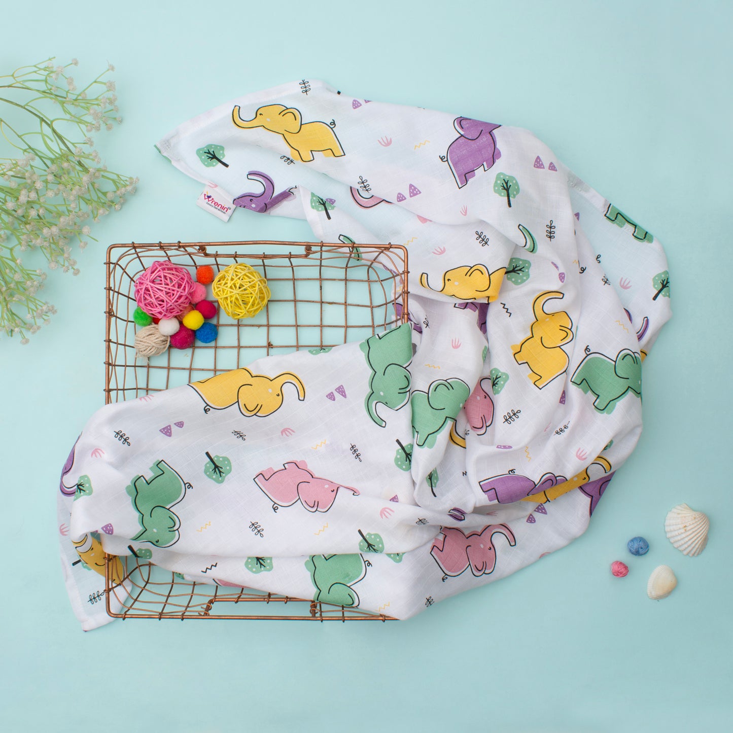 MUSLIN Towel - Happy Tuskers