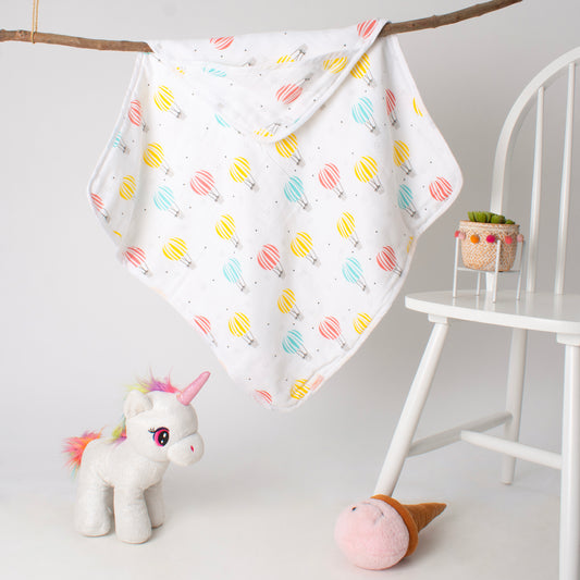 MUSLIN Hooded Blanket Premium - Little Voyager Blanket