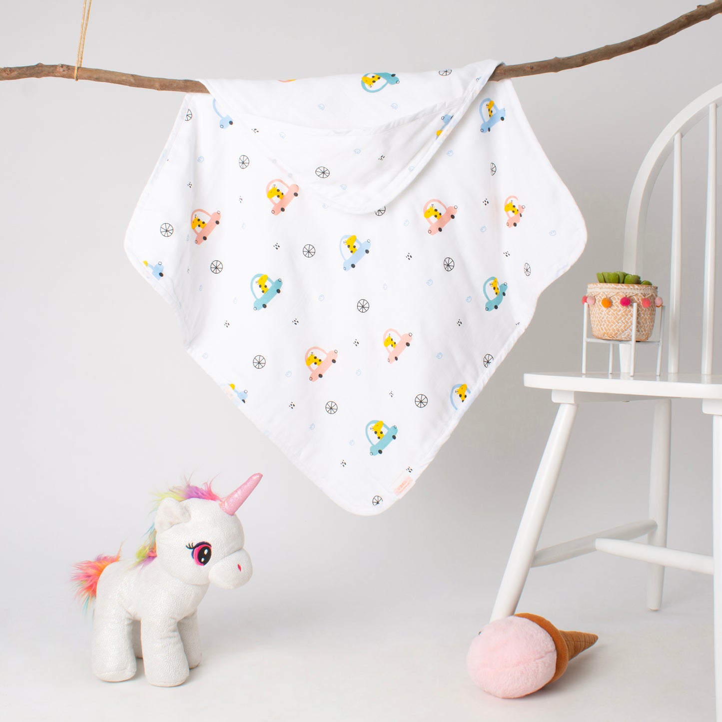 MUSLIN Hooded Blanket Premium-Wheely Cute Hooded Blanket