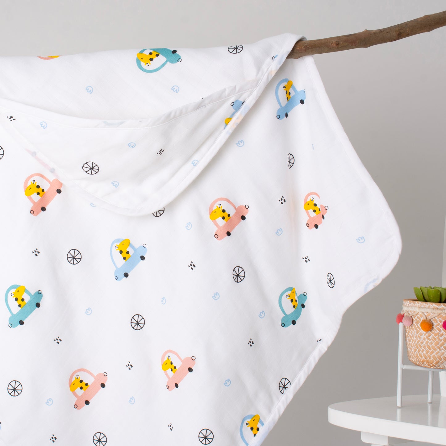 MUSLIN Hooded Blanket Premium-Wheely Cute Hooded Blanket
