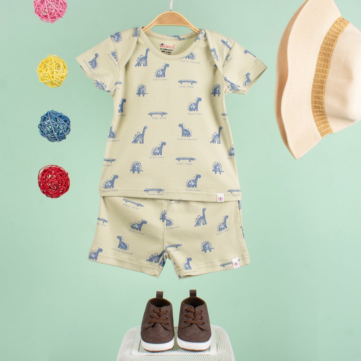 Jabla Set Envelope Sleeve - Naturesaur Delight