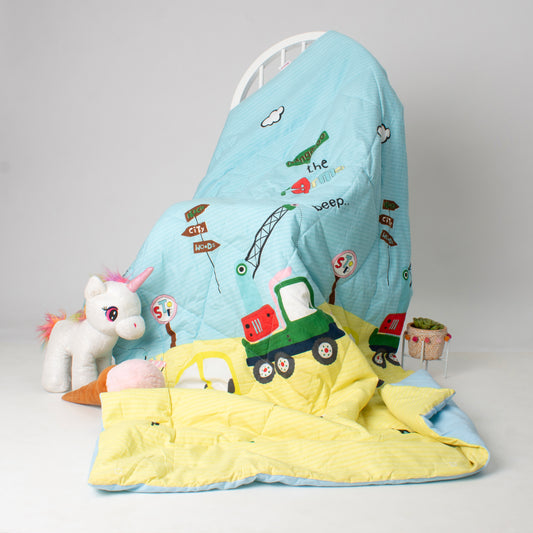 KIDS QUILT - Diggers and Dozers