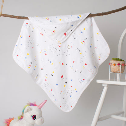 MUSLIN Hooded Blanket Premium-Doodle Delight
