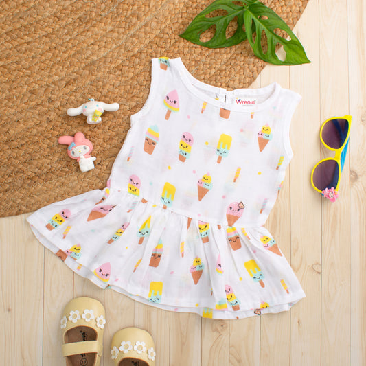 MUSLIN-FROCK-FRILL BOTTOM-SUGAR SPRINKLE SLUMBER