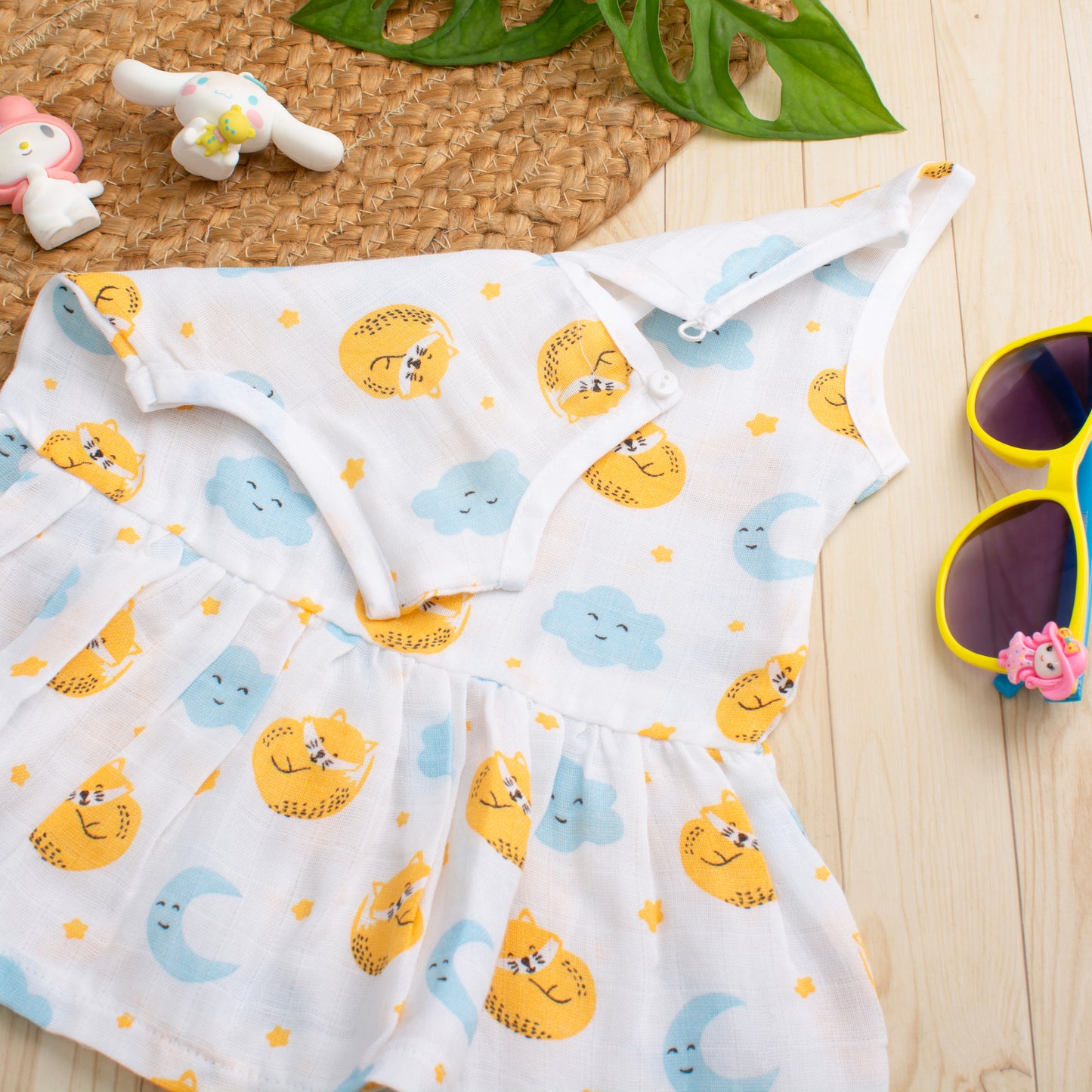 MUSLIN-FROCK-FRILL BOTTOM-Moonbeam Melody