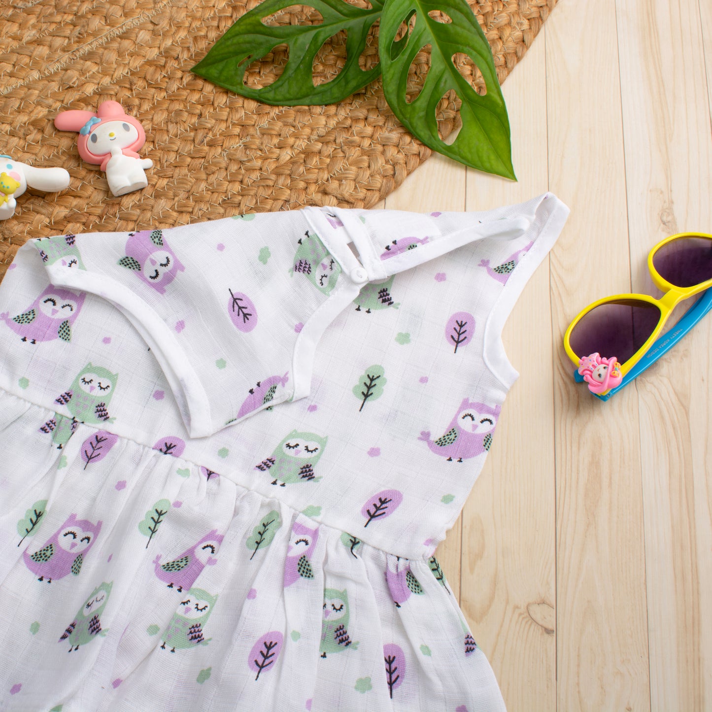MUSLIN-FROCK-FRILL BOTTOM-HOOTIE CUTIES