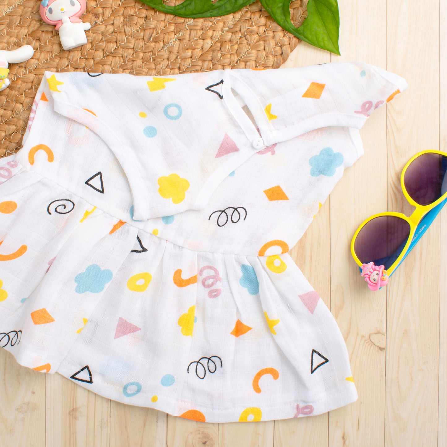 MUSLIN-FROCK-FRILL BOTTOM-Geo Play