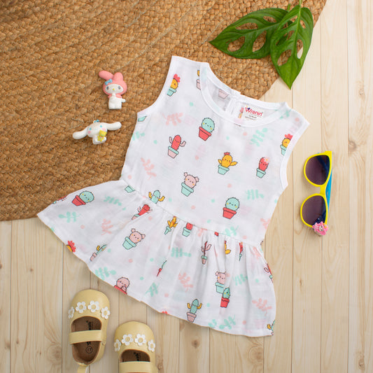 MUSLIN-FROCK-FRILL BOTTOM-DESERT DELIGHT