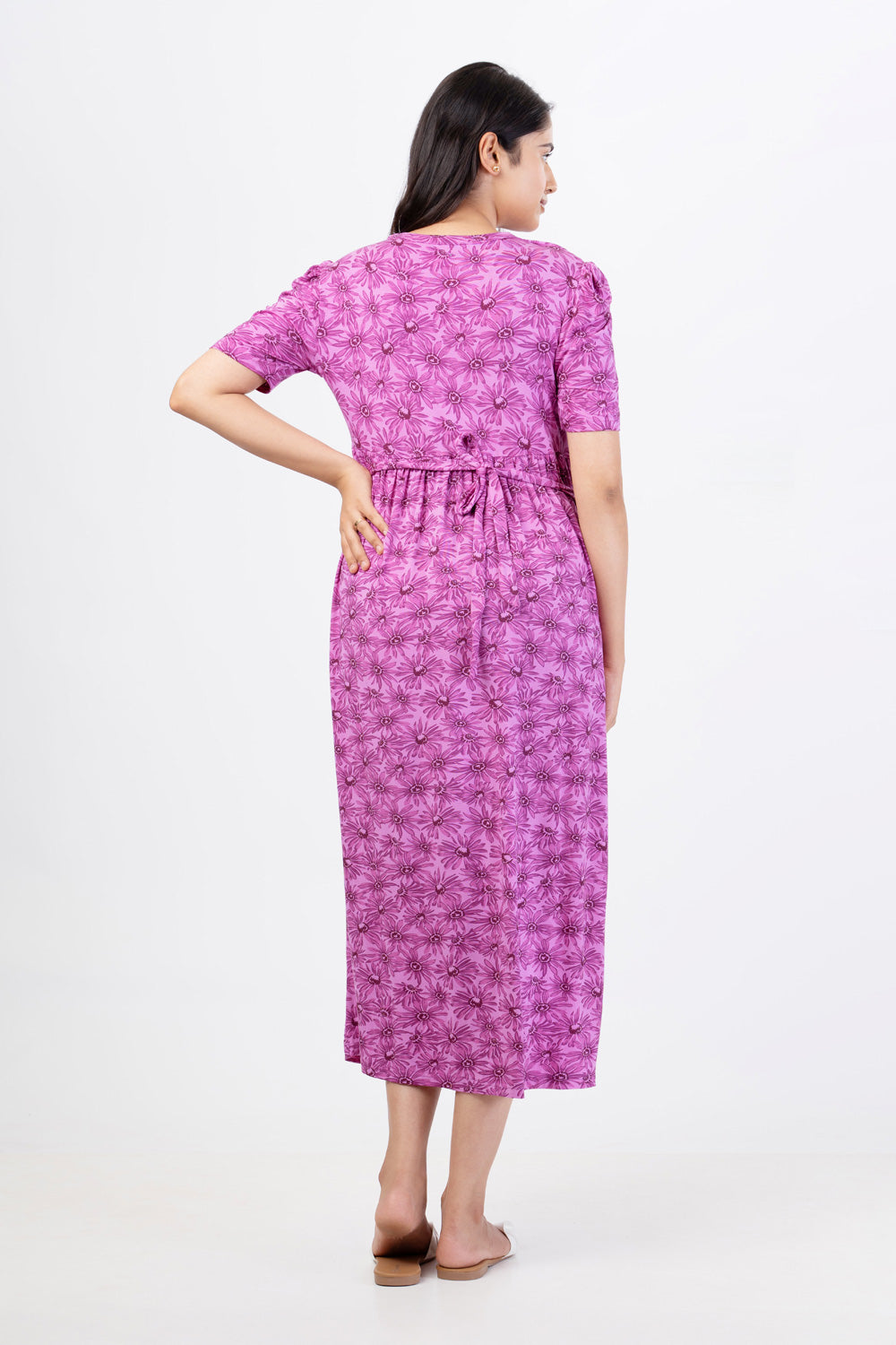 ZIPLESS MATERNITY WEAR PUFFSLEEVE - AMETHYST AURA