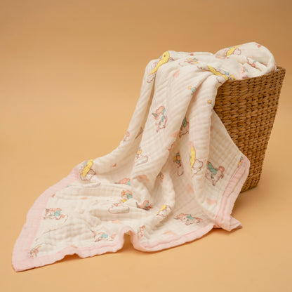 CRINKLE BLANKET | 6 LAYERS | ORGANIC MUSLIN | CLOUDLAND PONIES