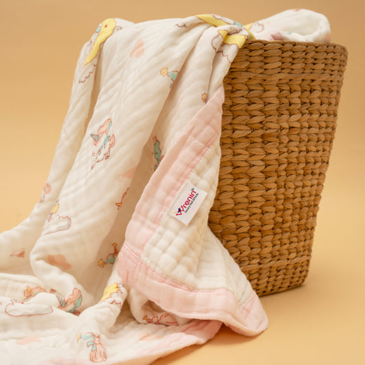 CRINKLE BLANKET | 6 LAYERS | ORGANIC MUSLIN | CLOUDLAND PONIES